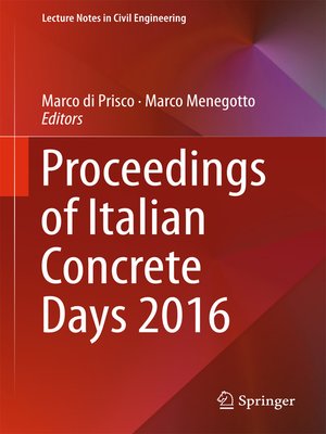 cover image of Proceedings of Italian Concrete Days 2016